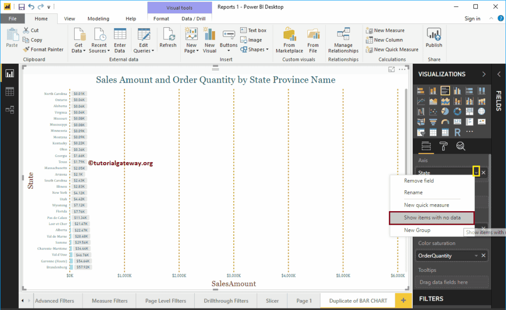 Show Items with No Data Option 8