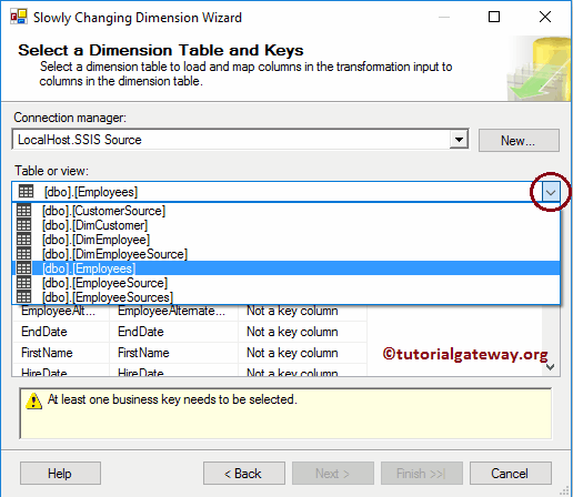 Slowly Changing Dimension Type 2 Table and Keys