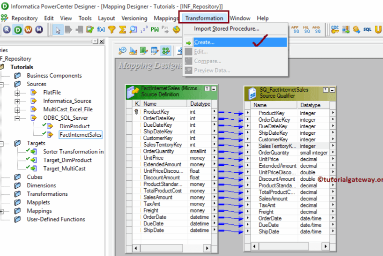 Sorter Transformation in Informatica 4