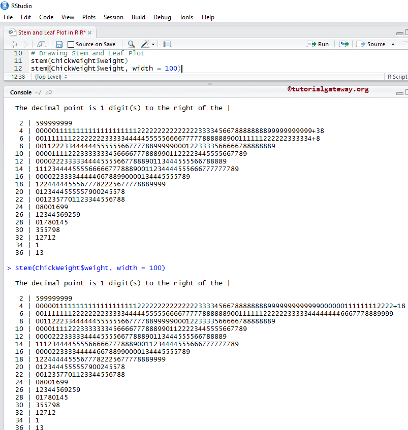 stem and leaf plot 3
