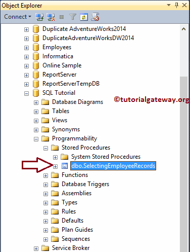 View SQL Server Stored Procedures in Object Explorer 10