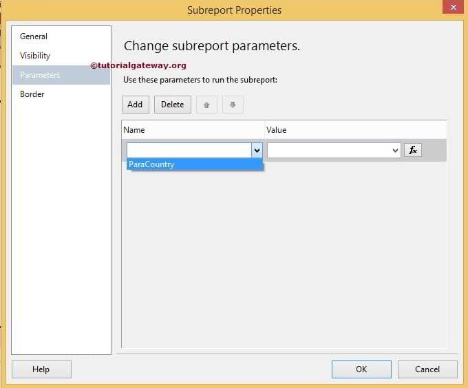 Subreport Parameters 10