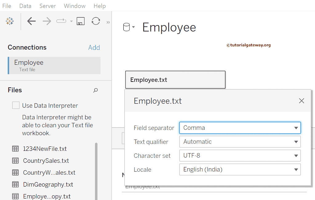 Change the Field Separator to Comma