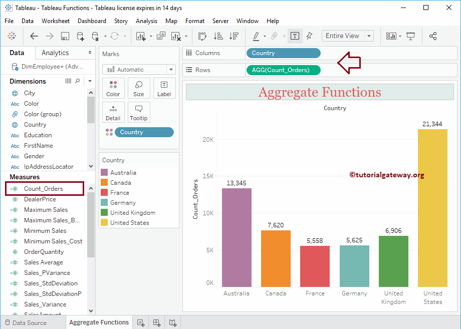 Tableau COUNT Function 24
