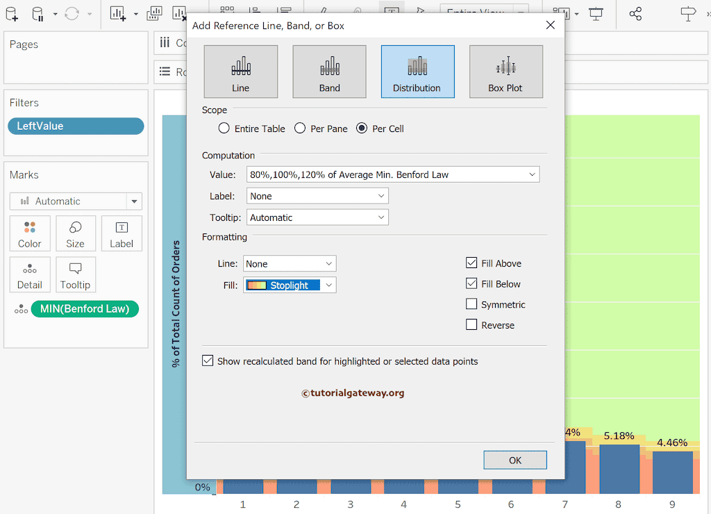 Checkmark Fill Above and Below to Add Colors
