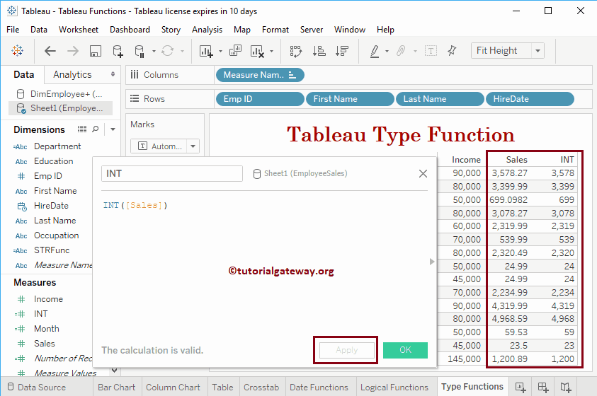 Tableau INT Function 8