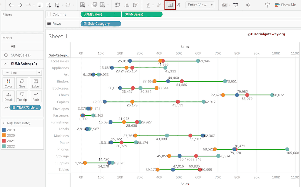 add Data Labels to Tableau Dot Plot