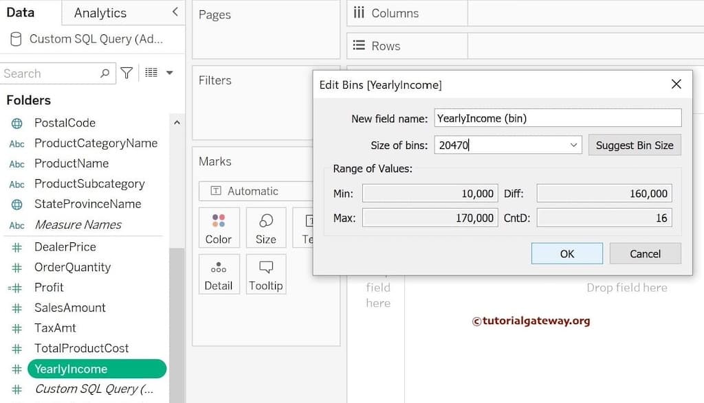 Cumulative Histogram in Tableau 0
