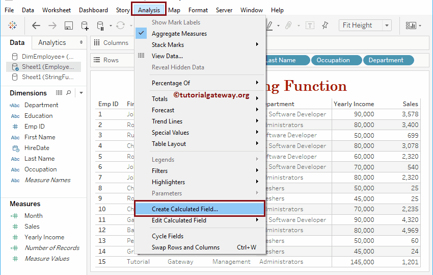 Create a Calculated field