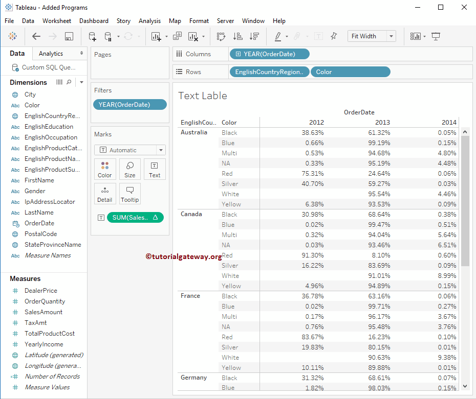 Tableau Text Label 9