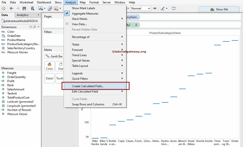 Create a Waterfall Chart 1