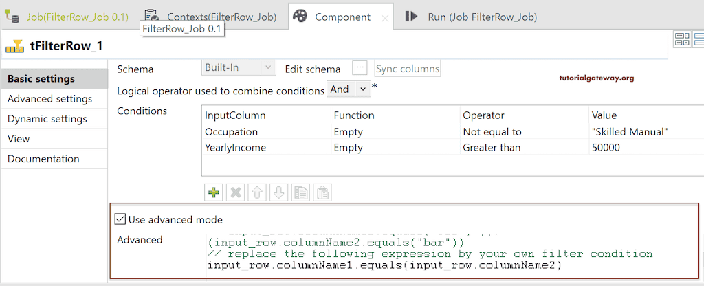 Advanced Mode to write Java code