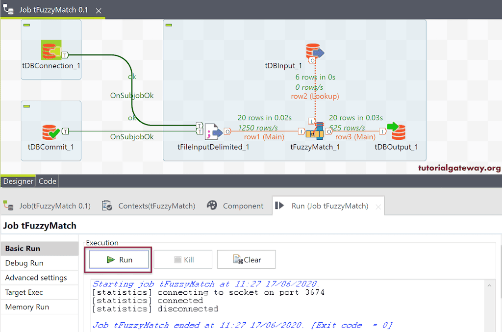 Talend Fuzzy Match 10