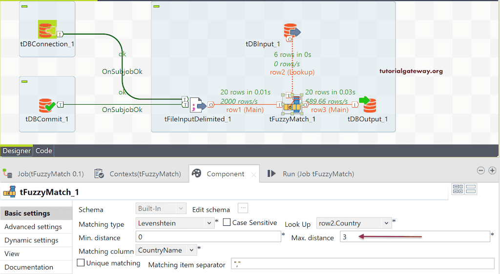 Talend Fuzzy Match 12