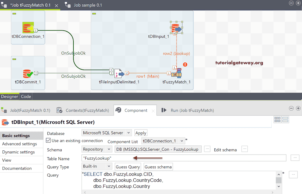 Talend Fuzzy Match 6