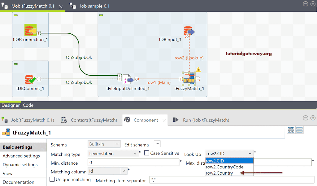 Talend Fuzzy Match 7