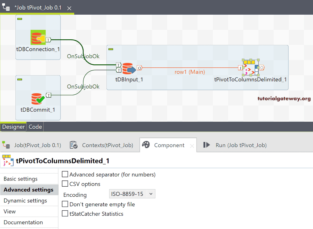 Columns Advanced Settings