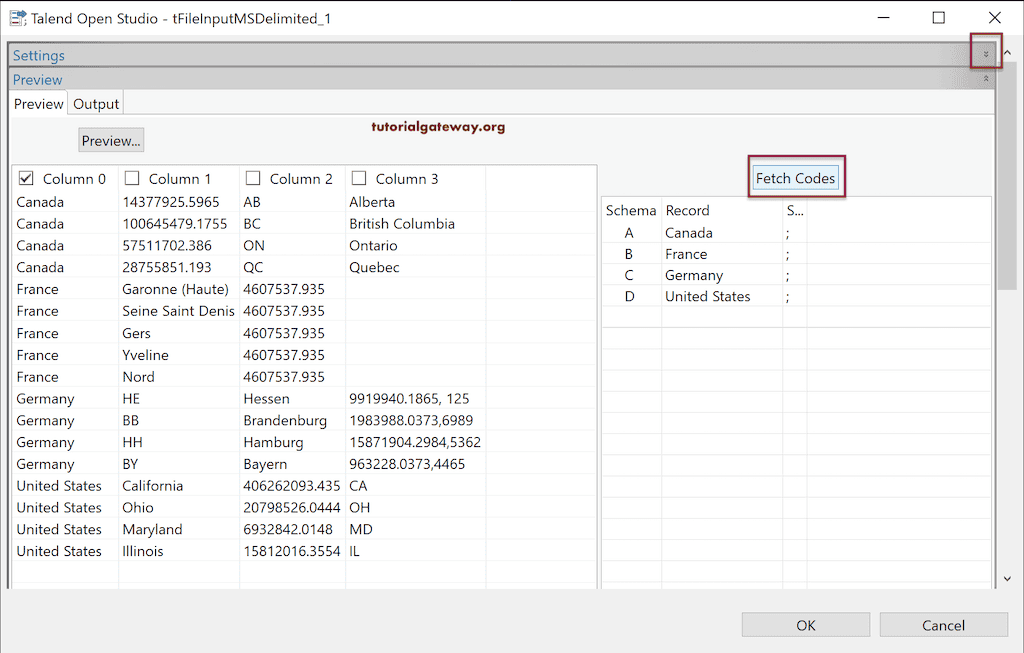 Fetch Cods in Talend to Read Dynamic Multi File Structure