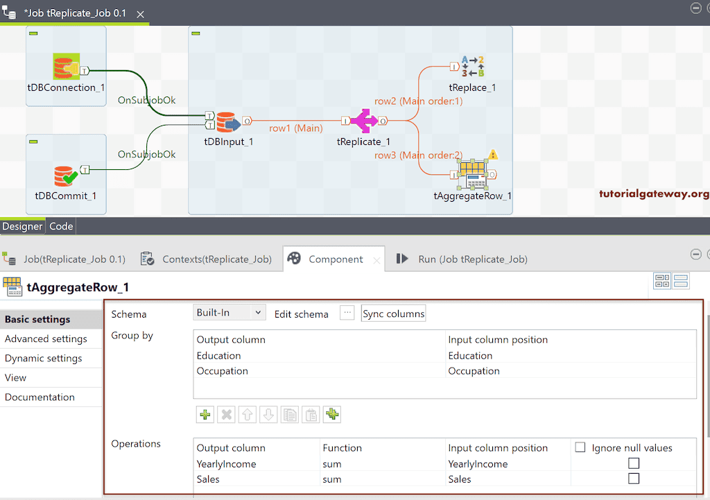 Talend tReplicate to Replicate the Data 7