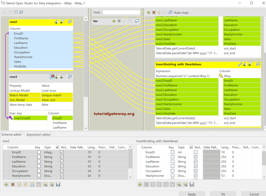 Talend SCD Type 2 Custom 18