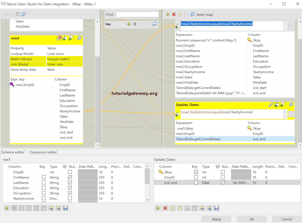 Talend SCD Type 2 Custom 23