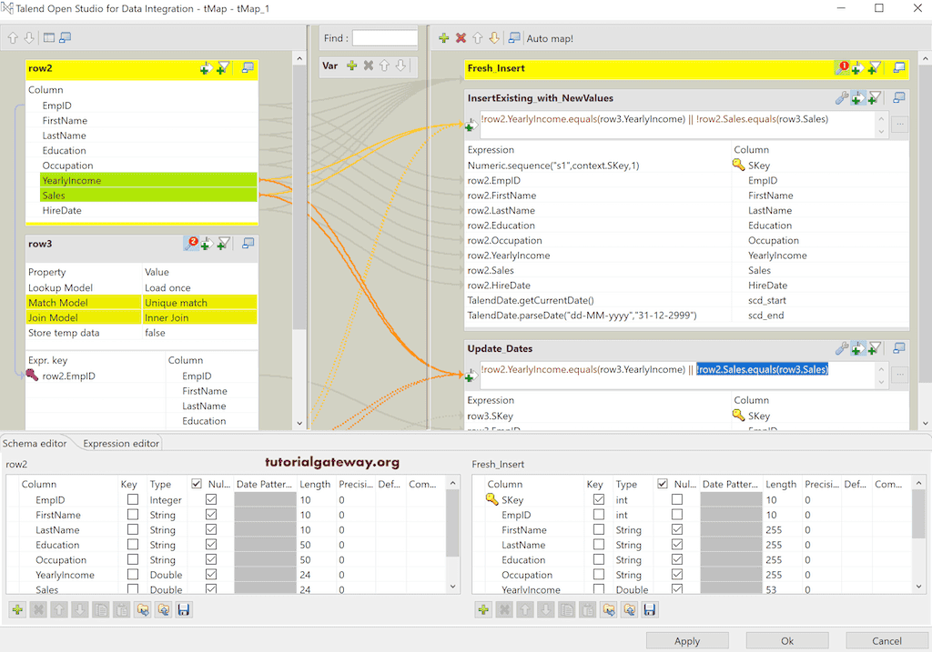 Talend SCD Type 2 Custom 29