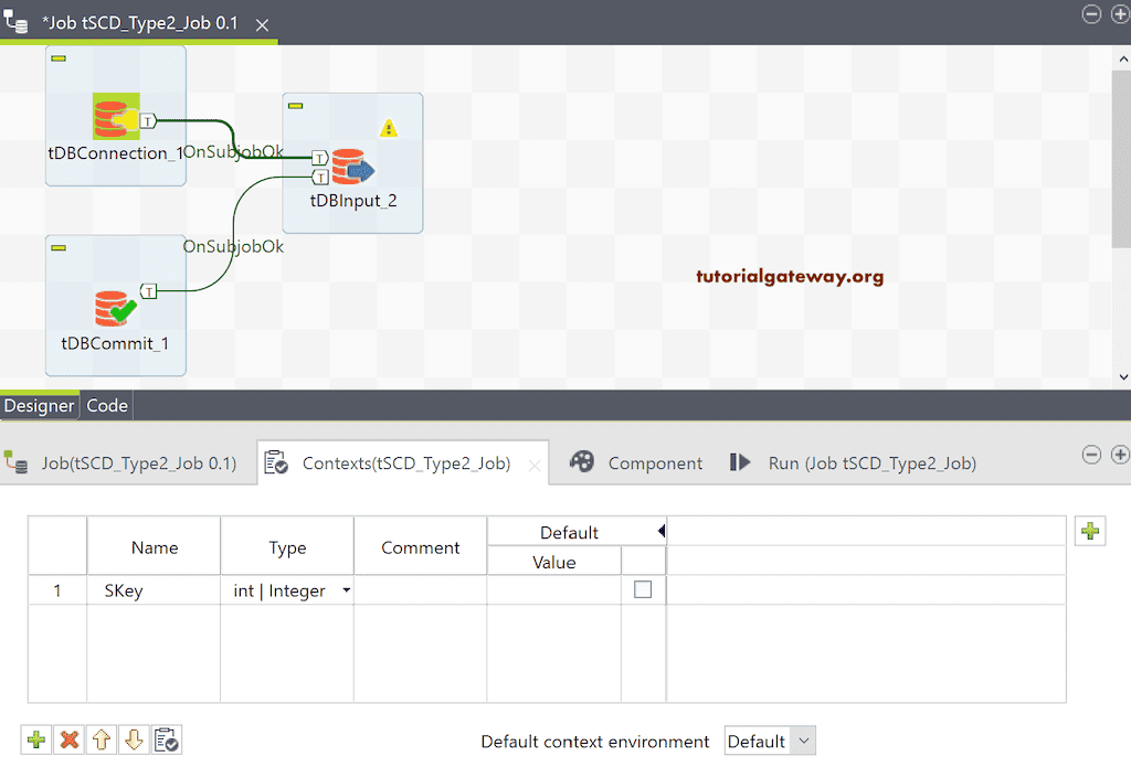 Create one Context variable
