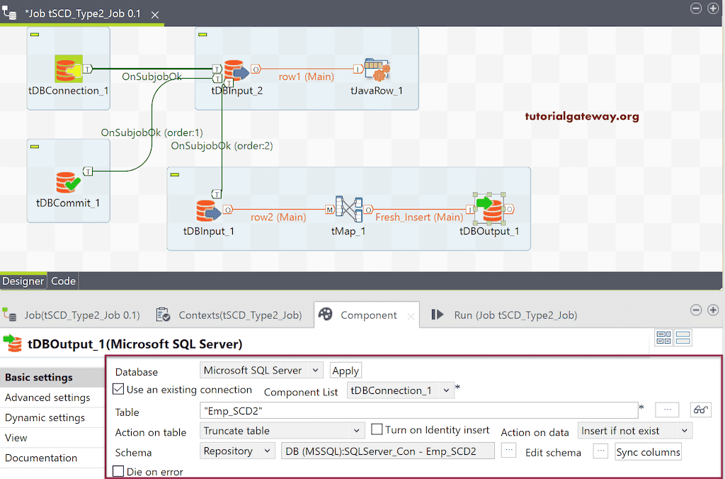 Talend SCD Type 2 Manual 7