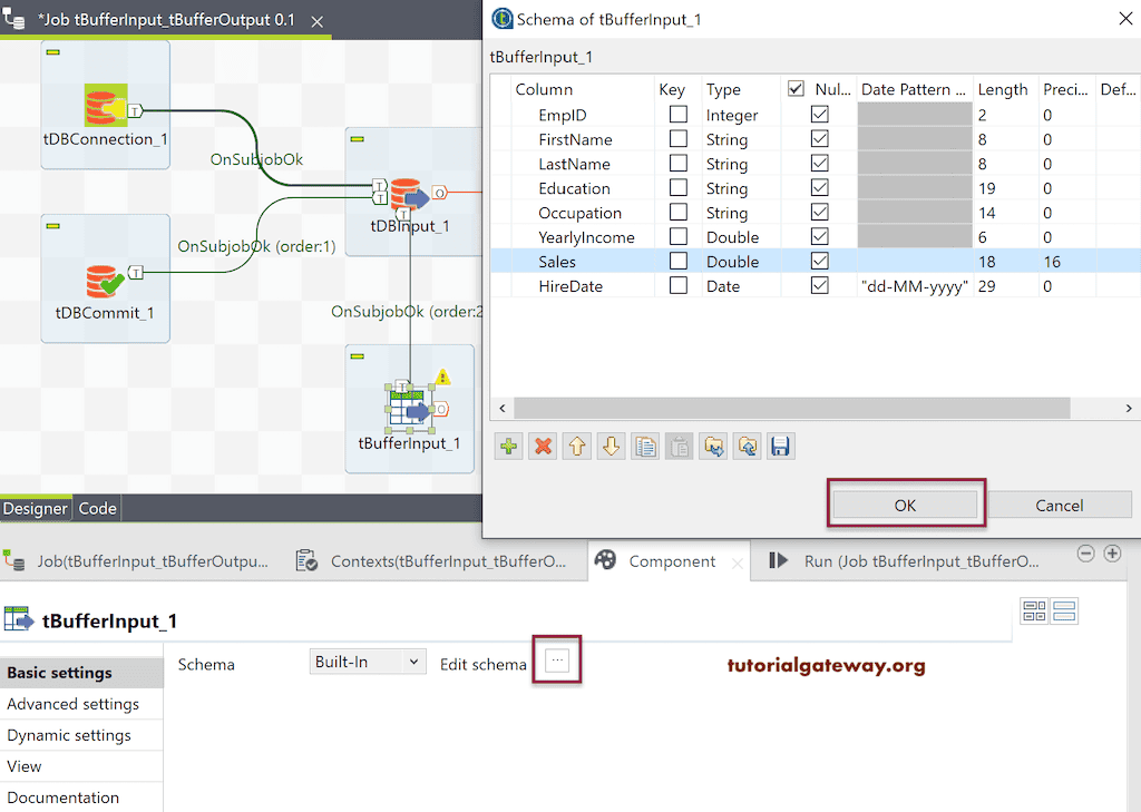 Checkmark the required Columns