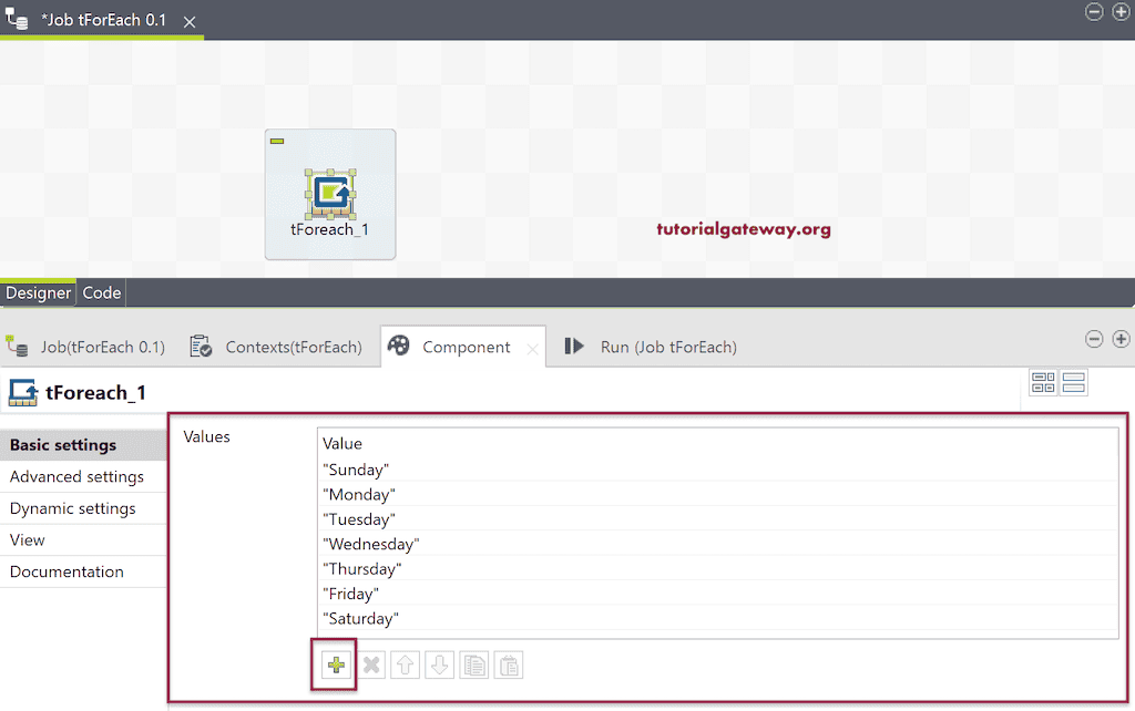 Add Values to its component