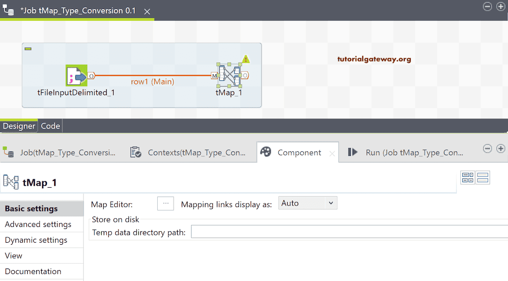 Talend tMap Type Conversion 3