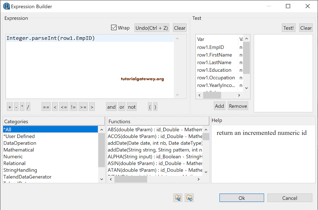 Talend tMap Type Conversion 9