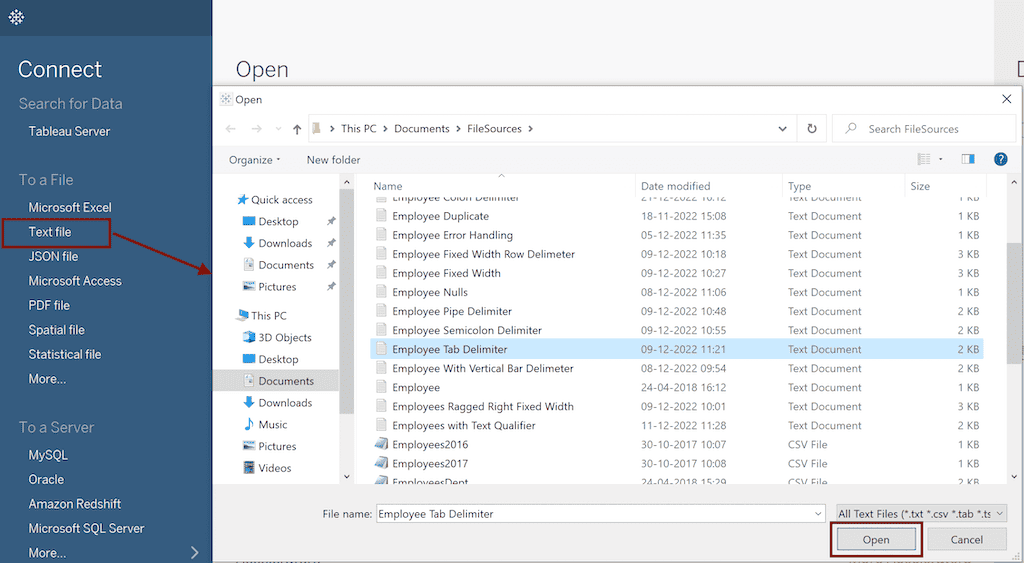 Choose the File from hard drive