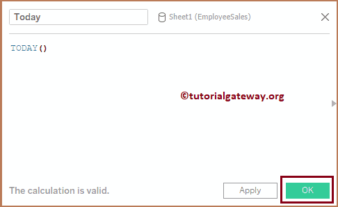 Tableau Today Date Function 13
