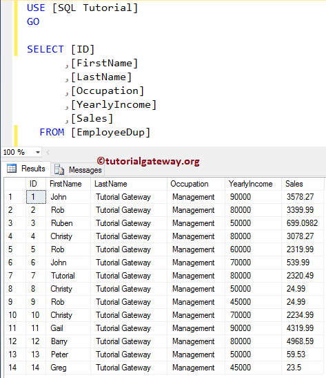 UPDATE Stored Procedure in SQL Server 4