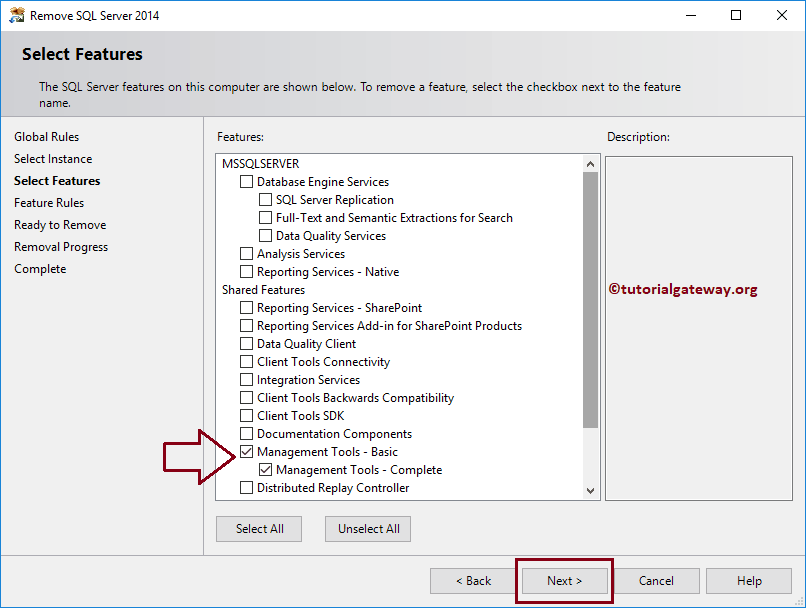 Uninstall SQL Server Management Studio 8