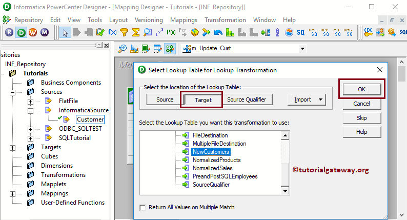 Update Strategy in Informatica Example 9