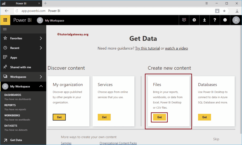 Upload Power BI Workbooks 3