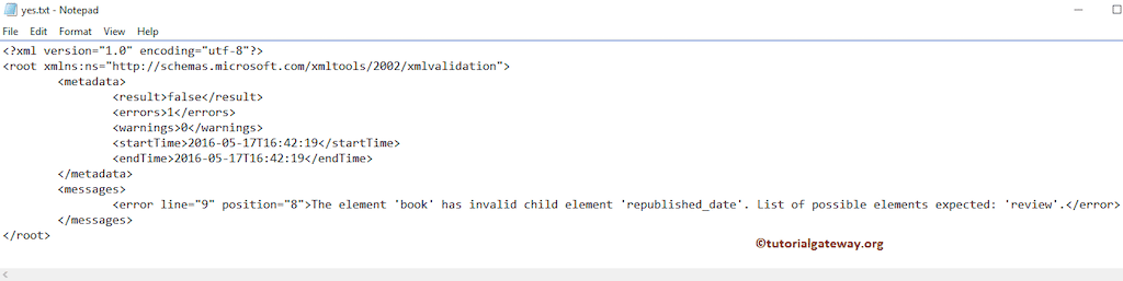 Validate XML File using XML Task 19
