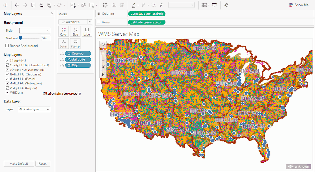 WMS Server Map as a Background Map 19