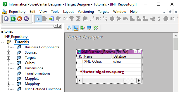 XML Generator Transformation in Informatica 7