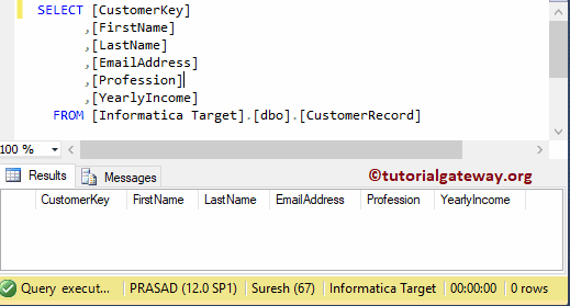 XML Destination table 3