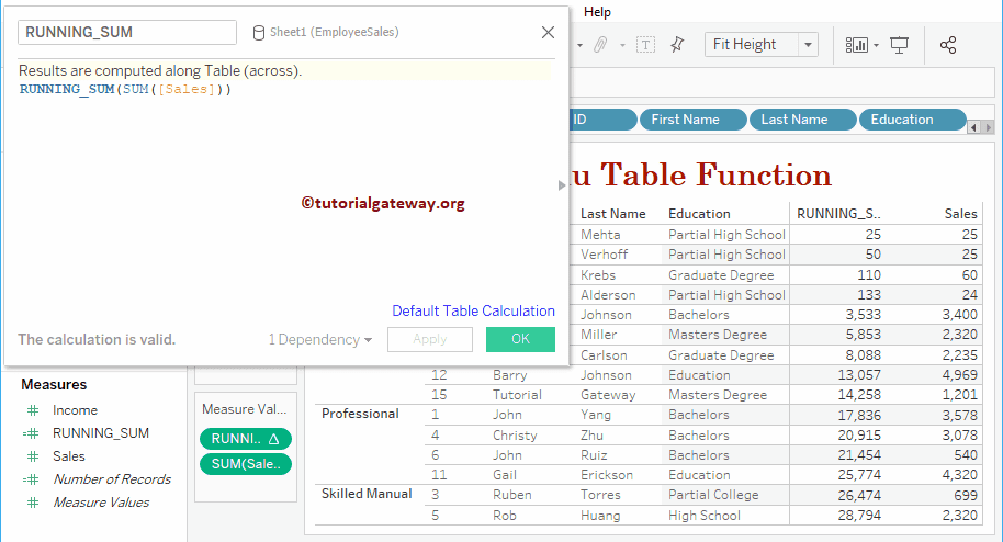 Tableau running_sum Function 15