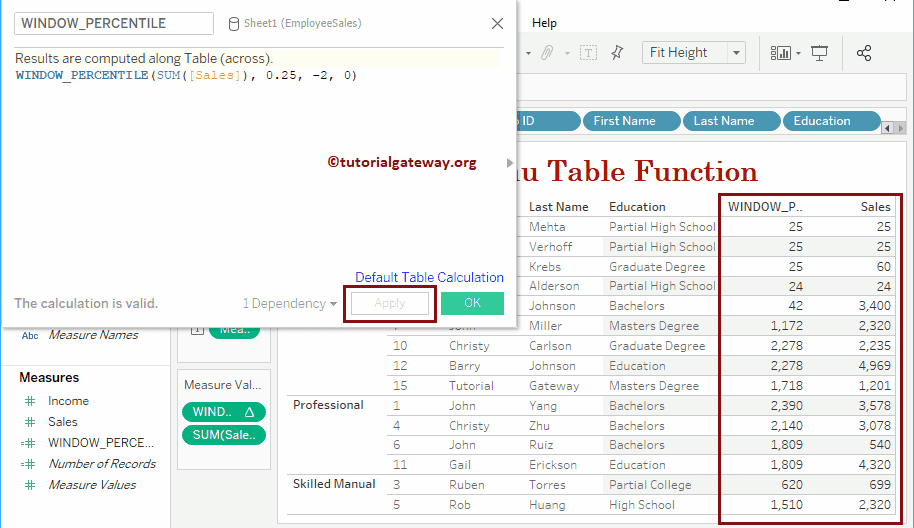 window_percentile Function 29