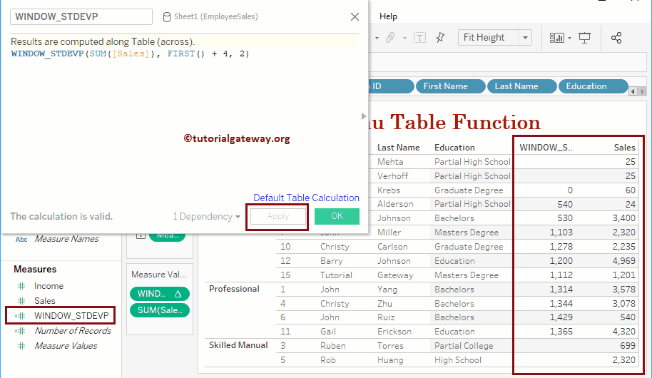 window_stdevp Function 28